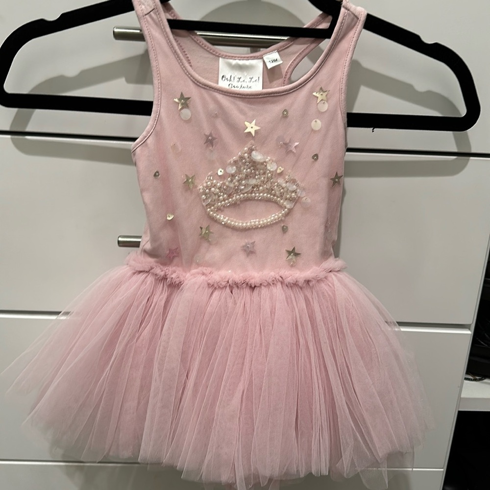 Ooh! La La! Couture Pink Crown Tutu dress